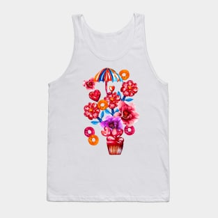 Cupcake melting under the sun umbrella Tank Top